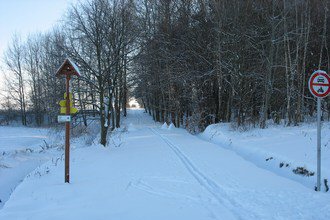 Vranov nad Dyj� a NP Podyj� v zim� - b�ka�sk� trasy